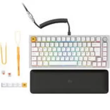 Mechanisch toetsenbord GLORIOUS GMMK Pro 75% wit hot-swap RGB, ISO-layout