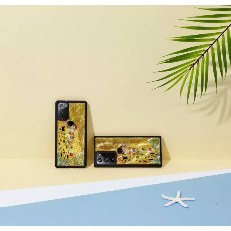 Hoesje iKins voor Samsung Galaxy Note 20 – zwart kiss-design