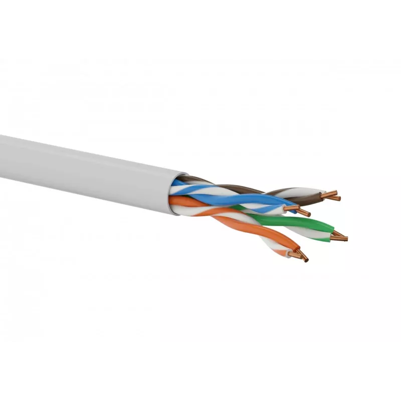 Netwerkkabel Alantec KIU5LINKA100G U/UTP Cat5e 100 m lichtgrijs