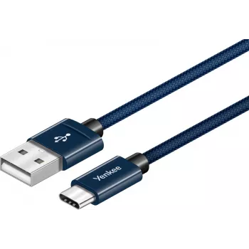 YENKEE YCU 301 BE USB-A 2.0/USB-C-kabel 1m lila