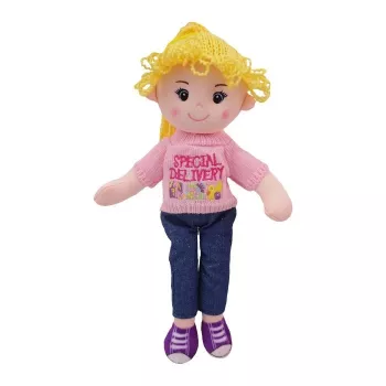 TULILO Olivia stoffen pop 40 cm – zacht stoffen speelgoed, geschikt voor kinderen
