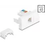 DELOCK Easy 45 module RJ12 bus LSA UTP wit 90897 – RJ12 Keystone-module, LSA-aansluiting, UTP
