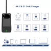 Akyga AK-CH-21 GaN USB-oplader 65 W, 2 x USB-C + USB-A, met stopcontact, 1,5 m, zwart