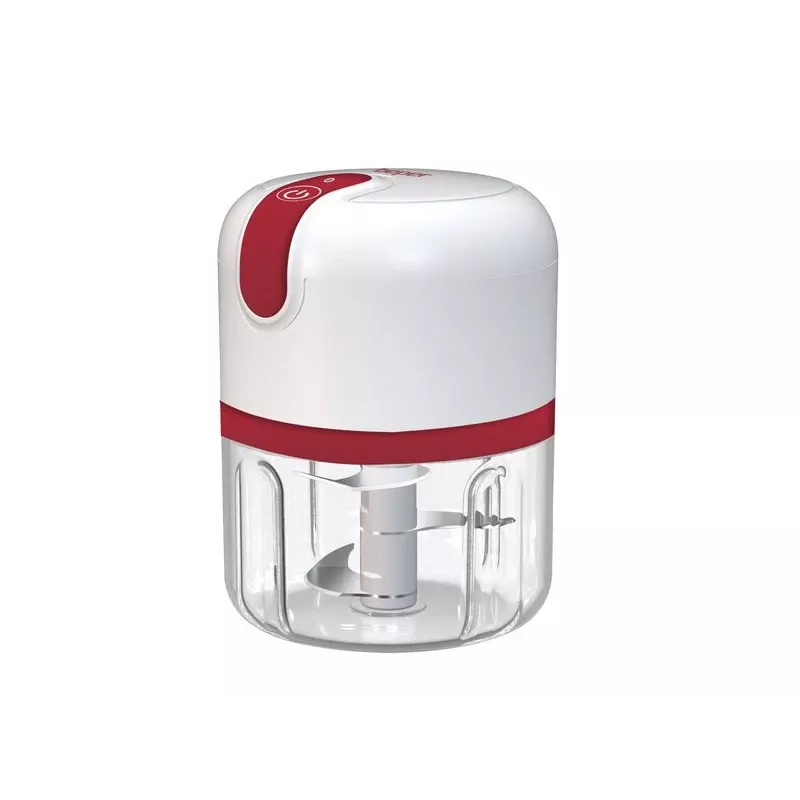 Beper P102ROB050 oplaadbare USB-hakmolen, 0,25 L, 30 W, wit/rood