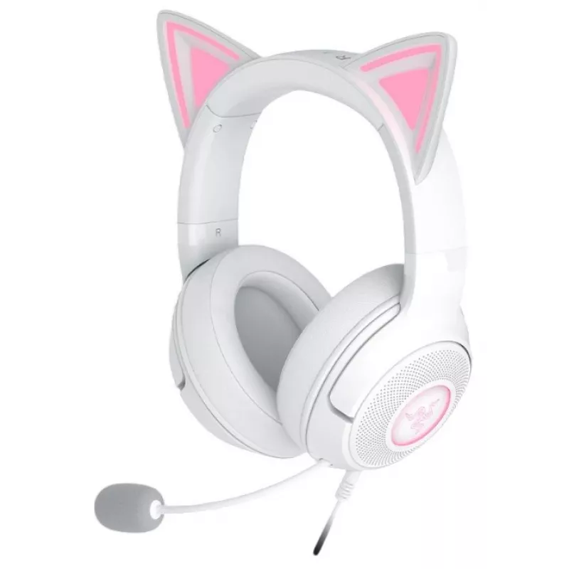 Headset Razer Kraken Kitty V2 Wired USB Type-A wit — circumauraal, hoofdband, 20–20000 Hz, 2 m kabel