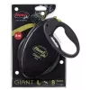 flexi Giant L rollijn voor honden, 8 m band, zwart/geel