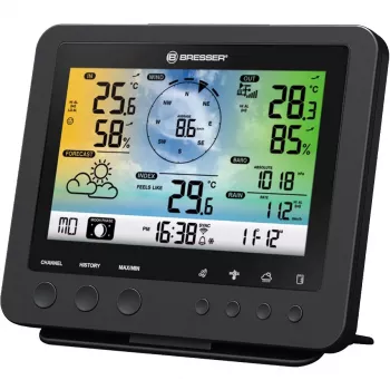 Bresser Optics 7002580 digitaal weerstation zwart AC Wi-Fi
