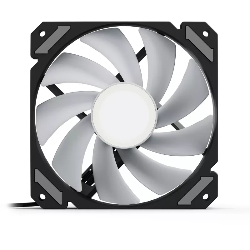 SHARKOON SHARK Mirror RGB PWM 120 mm behuizingsventilator, 1500 RPM, zwart