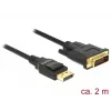 DeLOCK - videokabel - Single Link - DisplayPort (M) naar DVI-D (M) - DisplayPort 1,2a - 2,0m - passief - zwart (85313)
