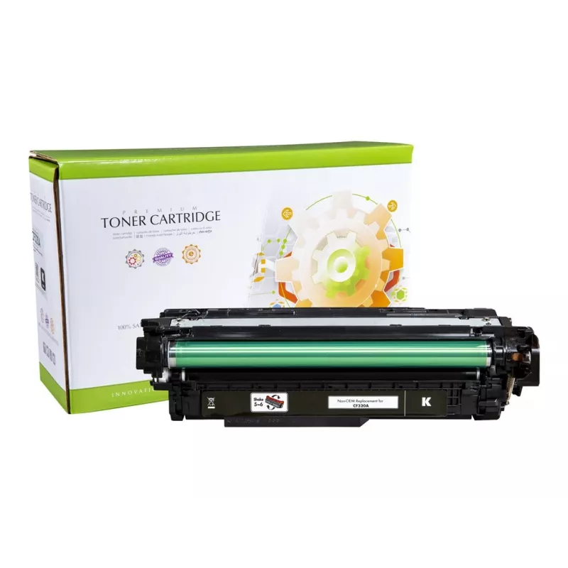 STATIC tonercartridge compatibel met HP CF320A zwart gereviseerd 11.500 pagina's