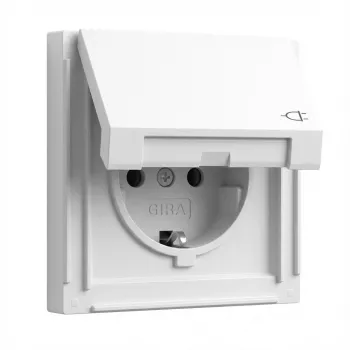 Gira TX_44 Schuko-stopcontact zuiverwit, model 445466