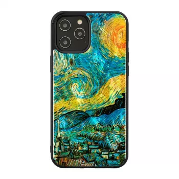 iKins hoesje voor Apple iPhone 12 Pro Max — sterrennacht zwart