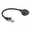 Netwerk-verlengkabel DeLOCK Cat.6A 25 cm zwart