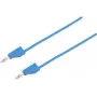 VOLTCRAFT meetkabel [stekker 4 mm - stekker 4 mm] 0,25 m blauw MSB-300 (MSB-300-0.25-BL)