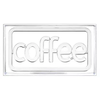 Neon LED-lichtreclame ActiveJet AJE-NEON COFFEE, veelkleurig, USB 5V, opbouwmontage, AS-kunststof frame