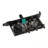 PCI-slot ventilator- en RGB-LED-controller Lamptron CFP30, zwart