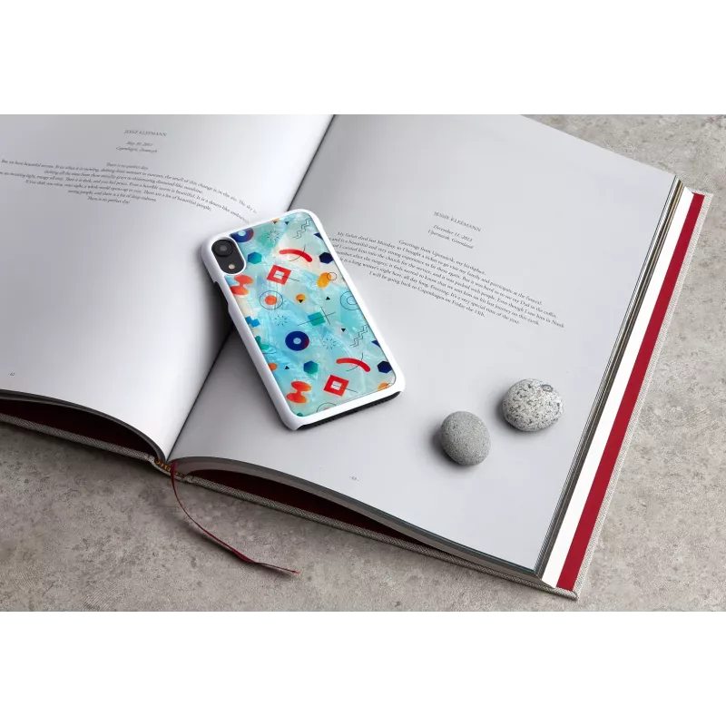 Smartphonehoesje iKins voor iPhone XR — witte Poppin Rock beschermhoes