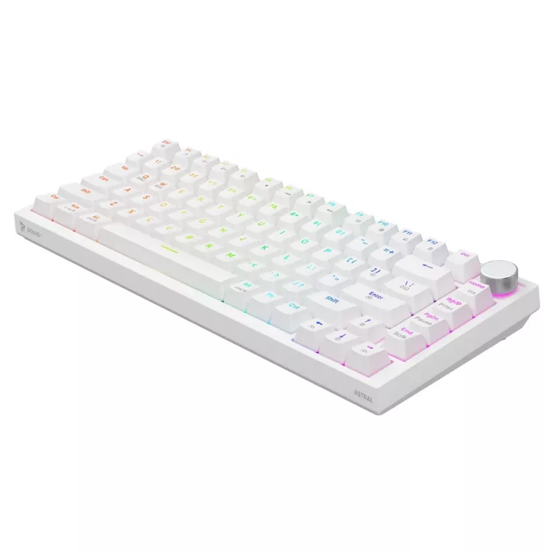 Savio ASTRAL WHITE JADE toetsenbord gaming USB QWERTY US International