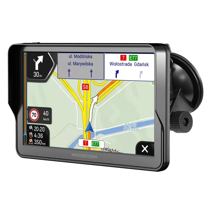 Auto-navigatie MODECOM FreeWAY CX 7.3 iGO, 7 inch 800x480, 16 GB, MicroSDHC, Bluetooth, Windows CE 6.0