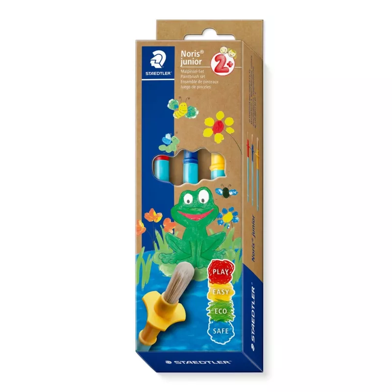 Penseelset Staedtler 98940-SBK3 — ronde synthetische haren, 3-delig
