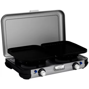 Draagbare grillkoker Campingaz 2213311 — 2 zones, 5,4 kg, 490×350 mm, zwart/grijs/zilver
