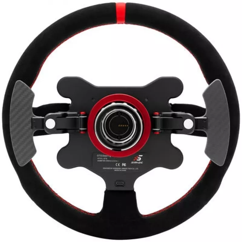 Simagic GTS Alcantara S202 — met Alcantara beklede sim-racing stuurwiel, model S202