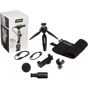 Shure MV88+ VIDEO KIT zwart tafelmicrofoon