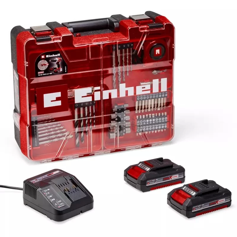 Einhell TE-CD 18/2 18750 RPM sleutelloos 1,45 kg zwart, rood