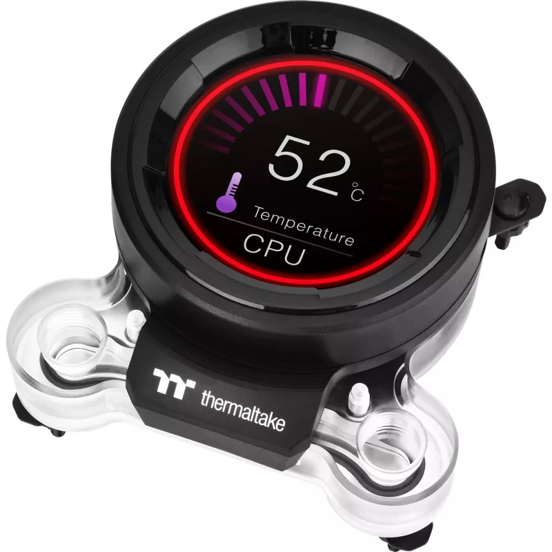 Waterkoeling Pacific MX2 Ultra CPU-waterblok, koper, 2,1-inch-LCD-temperatuursensor