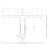 Montagekit Hagor 2287 zwart voor 75-86 inch beeldschermen