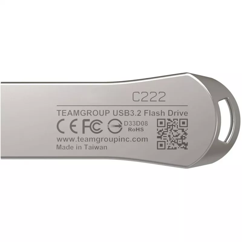 C222 64 GB, USB-flashstation Zilver, USB-A 3.2 Gen 1