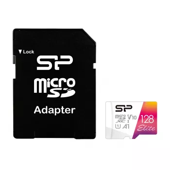 Silicon Power | microSDHC UHS-I geheugenkaart | Elite | 128 GB | microSDHC/SDXC | flashgeheugen klasse 10