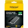Powerbank INTENSO 7350050 — 20000 mAh, 1× USB-A + 2× USB-C, 100 W totale uitgangsvermogen, zwart/grijs