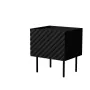 Nachtkastje Cama meble LUCCA, 2 stk., 47x40x52 cm, zwart, MDF/spaanplaat