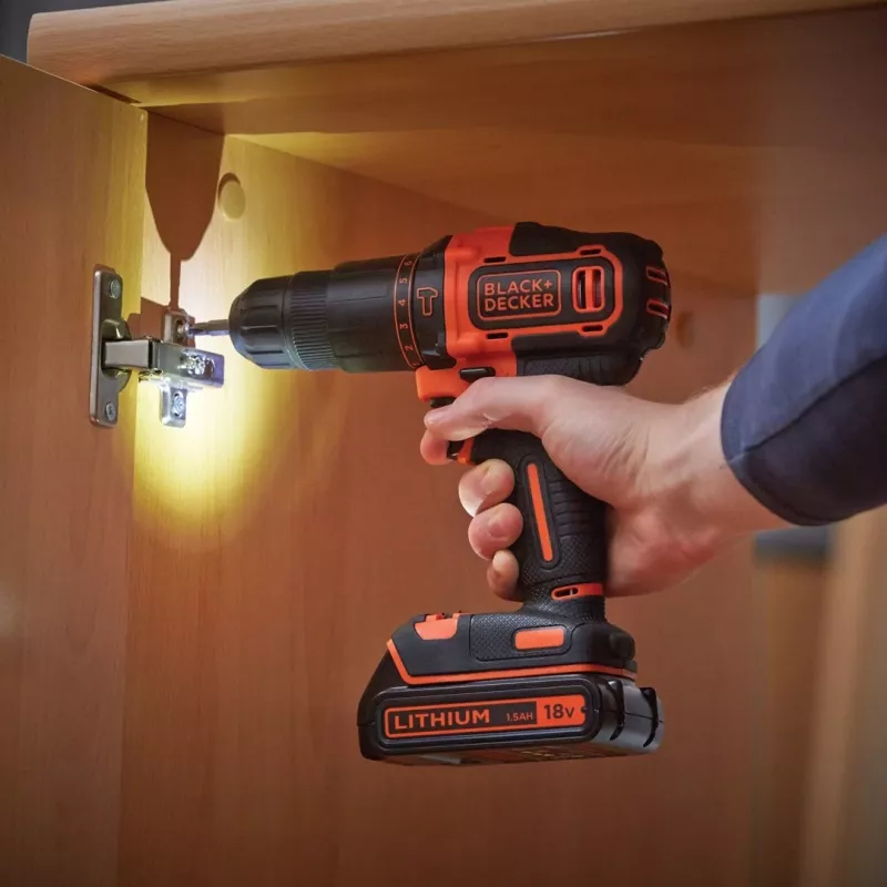 Black & Decker BDCHD18KB-QW boormachine snoerloos zwart, oranje