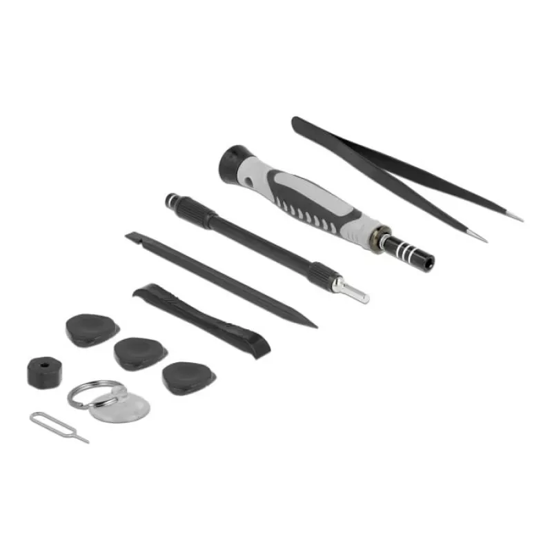 Handmatige schroevendraaierset DeLOCK 64167 precisieschroevendraaier 105 mm breedte 155 mm lengte 52 mm hoogte