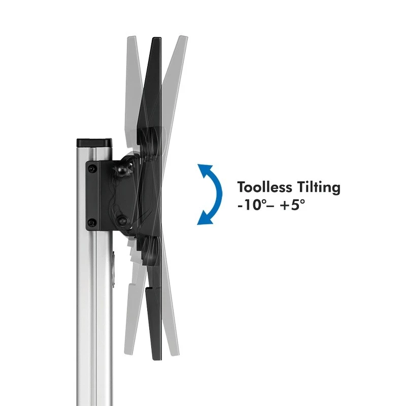 TV/monitorwagen, 37-86'' 50 kg max.