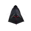 Tent High Peak Minitramp 2 licht zwart/rood — compacte 2-persoons campingtent