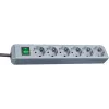 Brennenstuhl Eco-Line 6-voudige stekkerdoos (zilver) (1159540015)