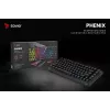 Savio Phenix SAVGK-RED gamingtoetsenbord USB RF draadloos Bluetooth QWERTY