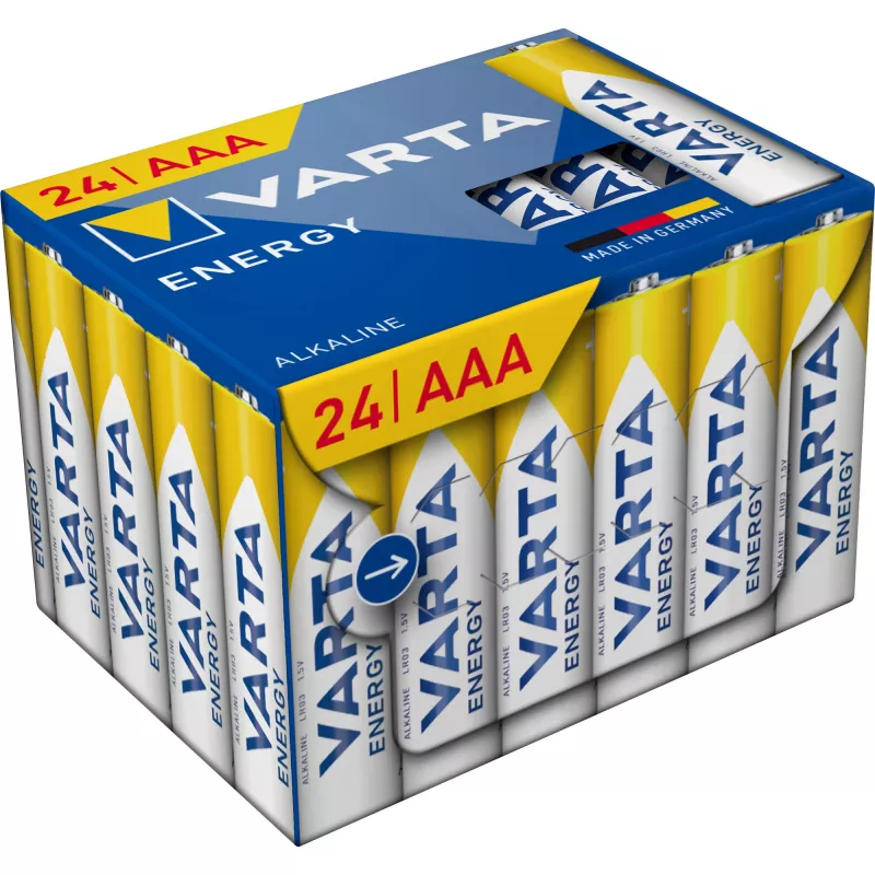 Alkaline Micro (AAA) batterijen Varta ENERGY Cube 24-pack (MPN 4103229234)