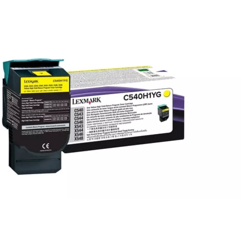 Lexmark C540H1YG tonercartridge, geel, 2.000 pagina's