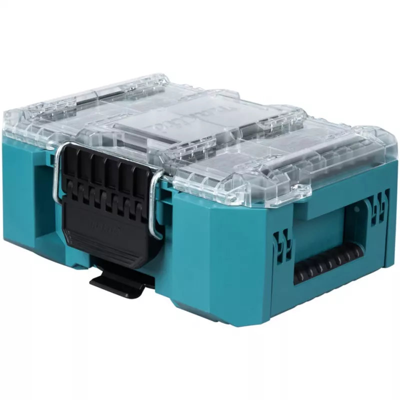 MAKTRAK organizer compact, gereedschapskist blauw/transparant, transparant deksel