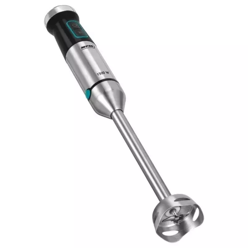 Staafmixer MPM MBL-42M — 1500 W, RVS behuizing, variabele snelheid, turbo, accessoires