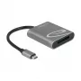 Kaartlezer DeLOCK 91741 USB 3.2 Gen 1 Type-C zwart grijs