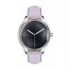 Smartwatch Colmi L28 zilverpaars met paarse lederen band