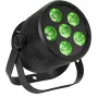 Stage LED Par Light EUROLITE Silent Par 6 QCL Floor RGBW 6x4W, compacte vloergemonteerde par-schijnwerper