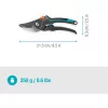 Takenschaar PremiumCut Pro - vers hout grijs/turkoois, bypass