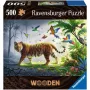 Houten puzzel tijger in de jungle (505 stukjes)