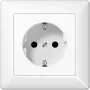 JUNG AS 1520 KI WW SCHUKO-stopcontact, alpineweiß
